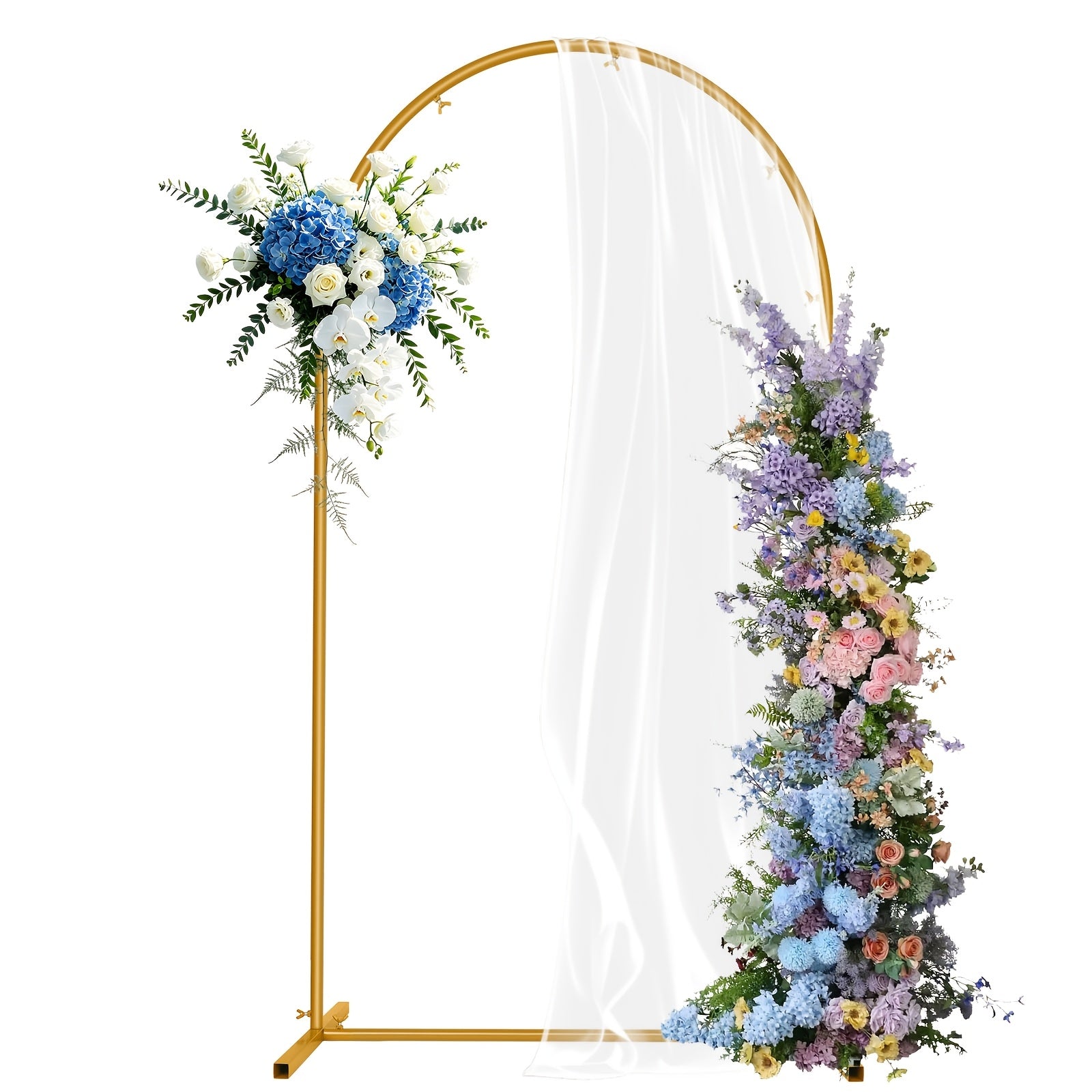 Arco metálico para globos y flores para bodas, cumpleaños y graduaciones