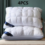 Almohada de Lujo 4/2/1 Calidad de Hotel Cinco Estrellas, Almohada de Soporte para la Columna Cervical para un Sueño Profundo, Almohada de Ropa de Cama Saludable para el Hogar, Adecuada para RVs, Salas de Estar, Dormitorios, Decoración del Hogar Exquisita,
