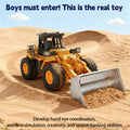 Cargadora a control remoto - Camión de juguete bulldozer a control remoto con operación de simulación de cucharón hidráulico, Colección de modelos de tractor de construcción de vehículos de ingeniería para niños y niñas
