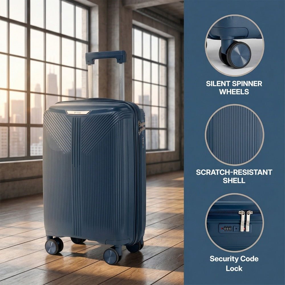 Maleta espaciosa de PP de 28" diseñada para equipaje de factura. Cuenta con ruedas silenciosas, cerradura antirrobo con contraseña y construcción duradera. Perfecta para viajes de larga distancia, viajes familiares y viajes diarios, un imprescindible para