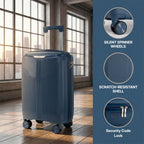 Maleta espaciosa de PP de 28" diseñada para equipaje de factura. Cuenta con ruedas silenciosas, cerradura antirrobo con contraseña y construcción duradera. Perfecta para viajes de larga distancia, viajes familiares y viajes diarios, un imprescindible para