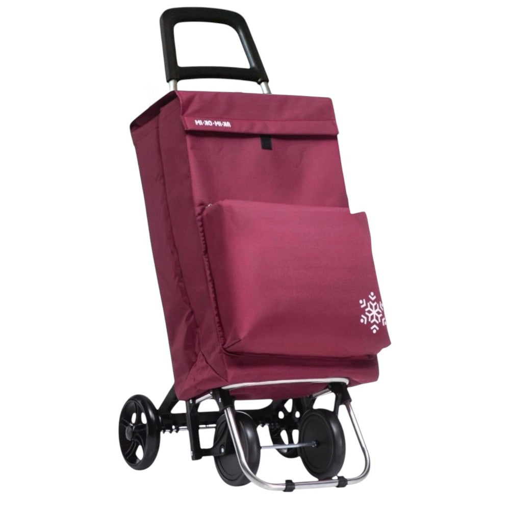 Carrito de Compra Plegable con Bolsa Térmica \Impermeable y 4 Ruedas,Ligero, 94x44x38cm,40 litros,Resistente y Reutilizable,Carro de Compra Plegable, 4 Ruedas de Alta Resistencia,Carro Compra. (COMPRA-002)
