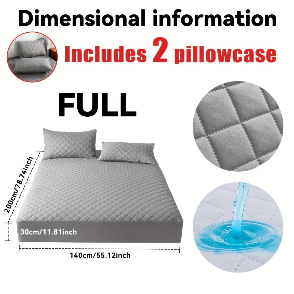 Juego de sábanas ajustables multicolor de 2/3 piezas, protector de colchón, juego de sábanas ajustables antideslizantes, protector completo, uso para hotel, hogar, habitación de invitados, dormitorio, cobertura de tamaño completo