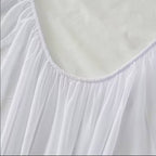 Protector de colchón impermeable, 100% poliéster, apto para camas de 90/105/135/150, lavable a máquina, color blanco.