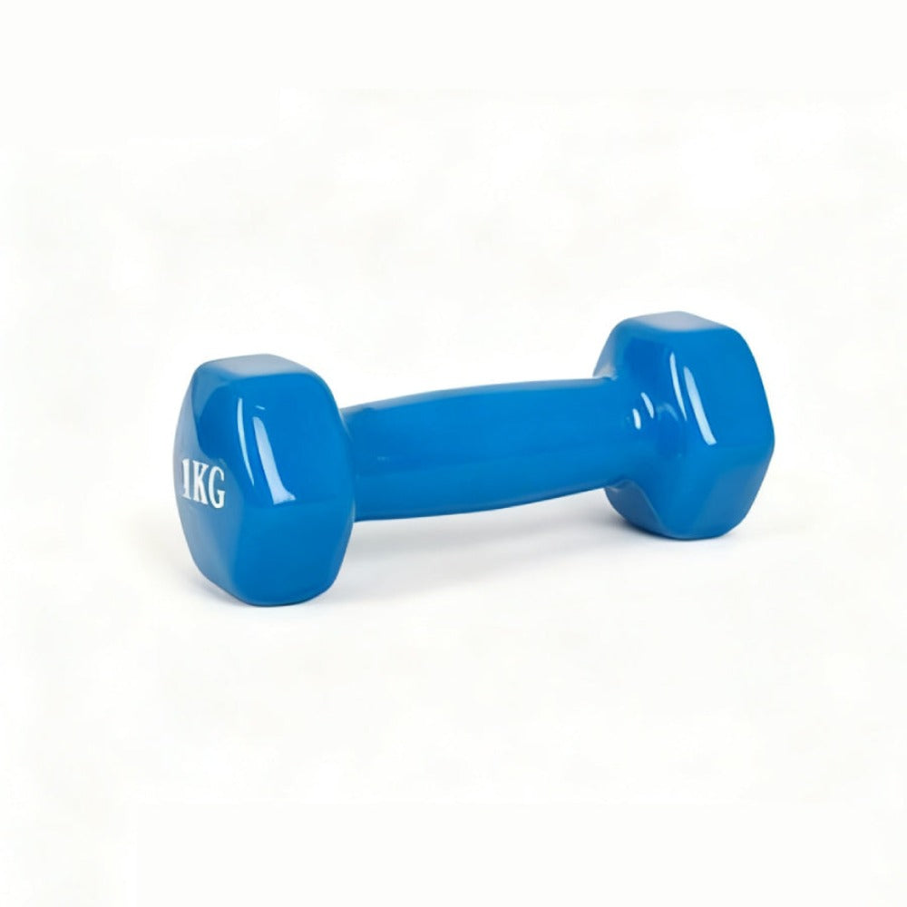 Mancuernas lisas, mancuernas de mano, equipo de fitness, ejercicio de fuerza de brazos, adecuadas para fitness en casa, gimnasio, azul, 0,5 kg, 1 kg, 1,5 kg, 2 kg, 3 kg.