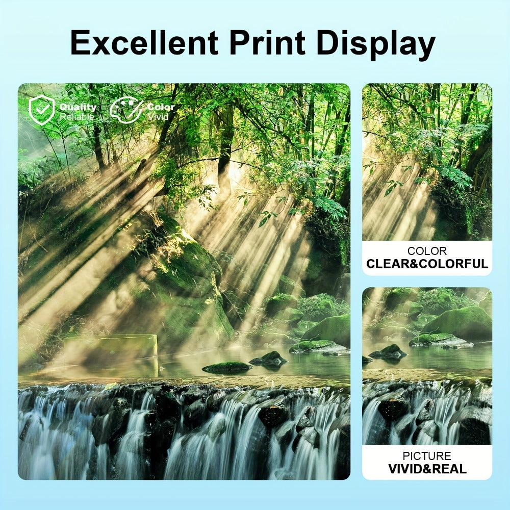 Cartuchos de tóner de repuesto compatibles con HP 301XL para impresoras HP Deskjet 1110/1111/1112, Envy 4510/4511/4512, Officejet 3830/3831/3832, 4650/4652/4654 - Recarga de tóner compatible, sin piezas electrónicas, reemplazo económico