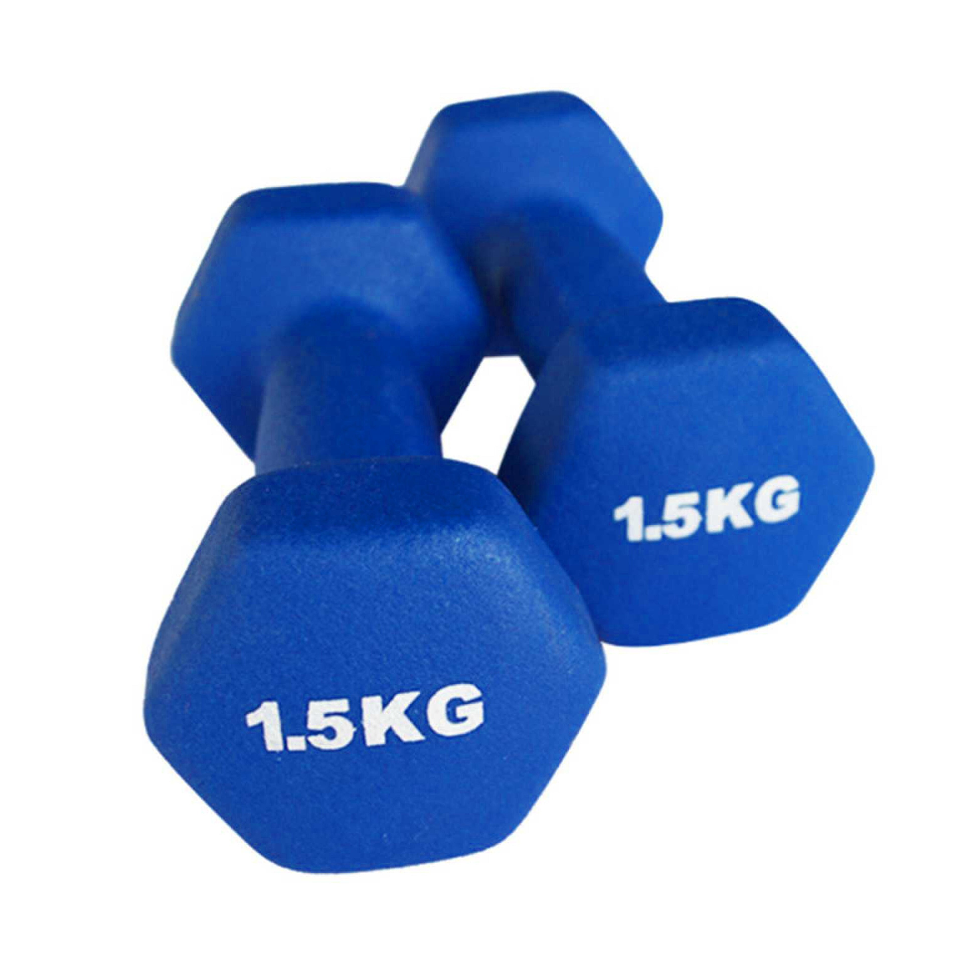 Mancuernas Fijas de Neopreno para Ejercicios en Gimnasio | Material: Hierro con Revestimiento de Vinilo | Pesas para Mujeres y Hombres