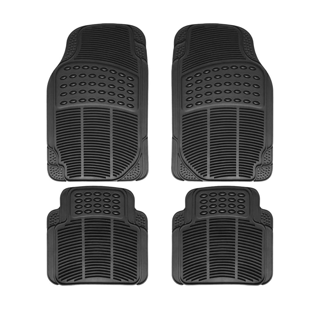 Alfombrillas Antideslizantes para Coche Alfombrillas Delanteras Set de 4 Alfombrillas Universales para Coche, Material PVC Duradero, Diseño Antideslizante y de Alta Gravedad, Instalación Fácil y Protección Completa para el Interior del Vehículo, Fácil de