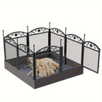 Parque de juegos resistente para perros de 8 paneles: Valla de metal para cachorros y perros, apta para uso en interiores y exteriores, recinto de ejercicio plegable para mascotas con almohadilla, ideal para partos y entrenamiento, incluye puerta, adecuad