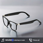 Gafas de Audio Inteligentes Multifuncionales con Altavoz Integrado y Tecnología Soundwave, Compatibles Con Llamadas Inalámbricas, Responder/Rechazar llamadas, Escuchar Música en las Gafas, Control por Foto, 85mAh*2 Batería Grande, Gran Autonomía, Diseño E
