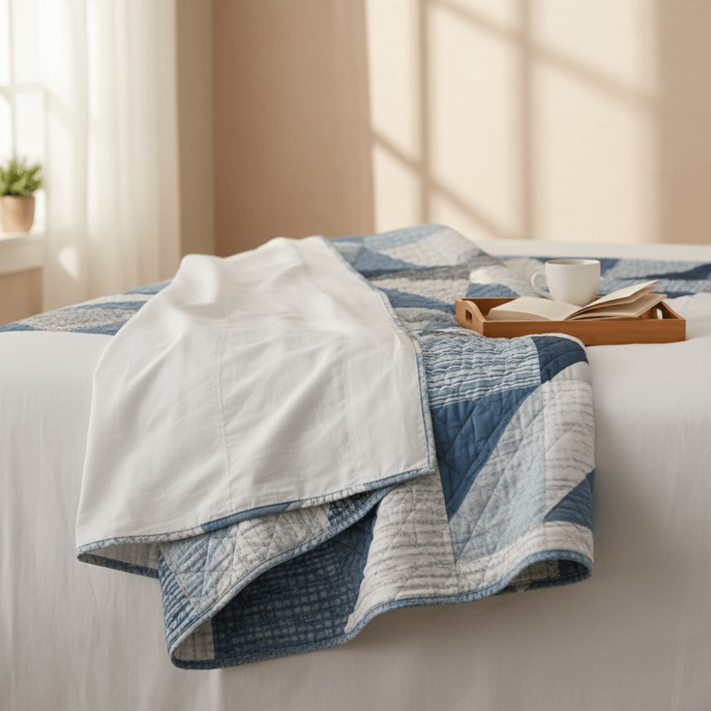 Colcha Bouti Microfibra Reversible Estampada – Colcha Verano y Entretiempo Ligera y Transpirable, Acolchado Pinsónico para Todas las Estaciones, Sin Fundas de Almohada