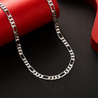 Collar Fegaro minimalista y elegante de plata esterlina 925, estilo sofisticado, temperamento refinado, estilo para parejas, regalo de aniversario, regalo de Navidad, regalo del Día del Padre, viene con una exquisita caja de regalo