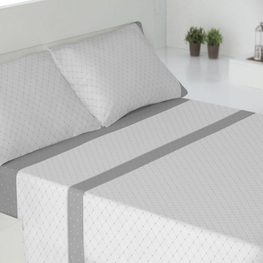 Juego de cama de 3/4 piezas apto para todas las estaciones, que incluye una sábana, una sábana ajustable y fundas de almohada. Medidas: 90 cm, 105 cm, 135 cm, 150 cm y 180 cm