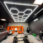 Luz LED hexagonal para techo | Garaje taller gimnasio y exposición