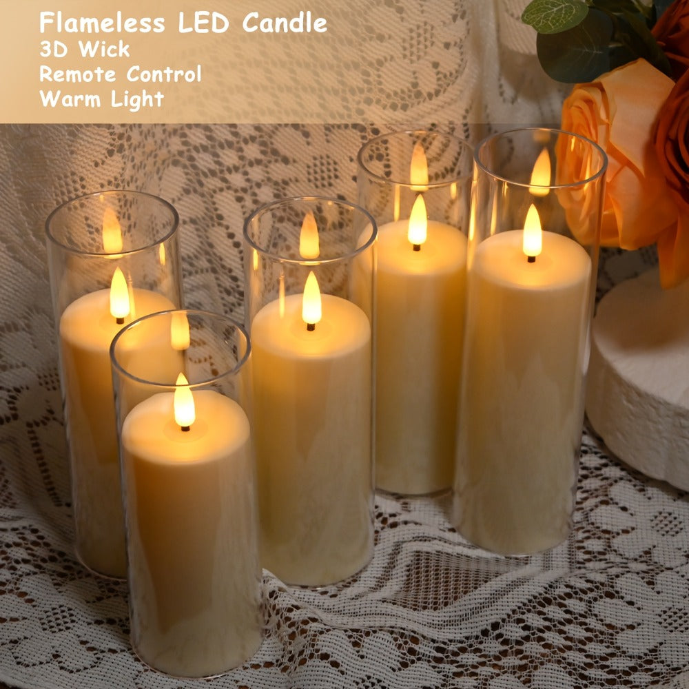 Velas LED sin llama | Boda Navidad hogar y centro de mesa