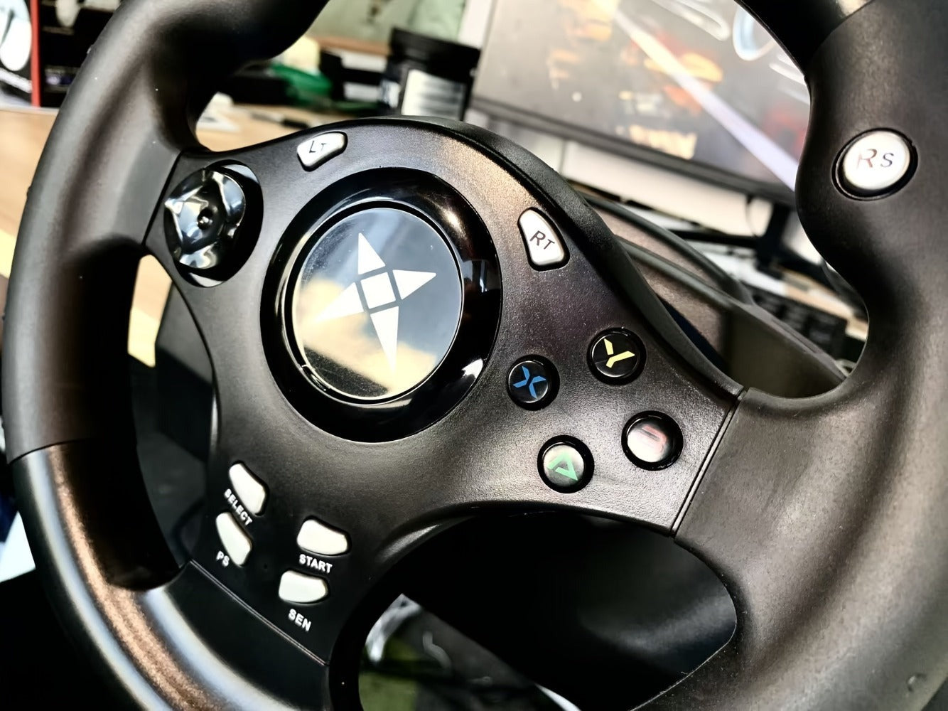 Volante de juego de carreras NBCP con pedales, volante de 270° con retroalimentación de fuerza, para PC, PS4/PS3, Android, simulador de carreras Real Racing