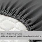 Paquete de 2 Sábanas Ajustables de 100% Poliéster Jersey 130gsm, Color Aleatorio, Sábana de Lino Completo, Falda de 30cm, Hipoalergénica, Sábana Transpirable, Adecuada Para Dormitorio, Residencia Estudiantil Y Habitación De Invitados, Lavable A Máquina, R