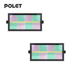 POLET 200W LEDRGBW 4 en 1 luz estroboscópica con partición 8+8 blanca 8000K DMX512 superbrillante para DJ, lavado, bodas, bar, efectos de iluminación escénica estroboscópica para fiestas, clubes y espectáculos