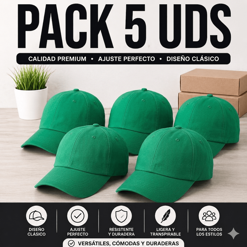 PACK DE 5 GORRAS