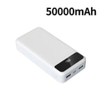 Batería externa | PD66W Carga Súper Rápida, Batería Portátil de Alta Capacidad 50000mAh, Pantalla LED de Energía/Puertos de Salida Rápida Dobles