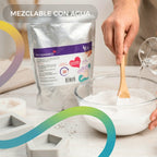 Polvo de Yeso Cerámico LG 1KG Blanco - Secado rápido, ideal para moldes, manualidades, trabajos artesanales, piezas de cerámica y decoración - DIY. Fácil de usar, adecuado para principiantes, seguro de trabajar e inodoro.