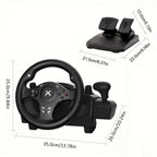 Volante de juego de carreras NBCP con pedales, volante de 270° con retroalimentación de fuerza, para PC, PS4/PS3, Android, simulador de carreras Real Racing