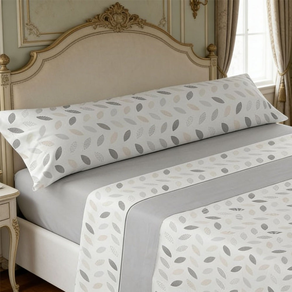 Juego de ropa de cama (Sábana ajustable, Cubrecama, Funda de almohada) | Juego de sábanas estampadas de 3 piezas | Primavera/Verano | Múltiples estilos | Tejido suave | 180cm - Múltiples tamaños disponibles