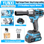 Llaves de impacto inalámbricas, Llaves de impacto de alto torque, Juegos de llaves inalámbricas, Equipadas con baterías, Baterías recargables. Brocas inalámbricas, Destornilladores compatibles con automóviles, Mecánicos de reparación de motocicletas, Entu