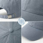 Gorra de béisbol unisex ajustable azul claro con visera perfilada que protege los ojos y la cara del sol, gorra de béisbol para hombre, gorra de béisbol para mujer, gorra de béisbol para hombre, accesorio cómodo para la cabeza para uso diario y actividade