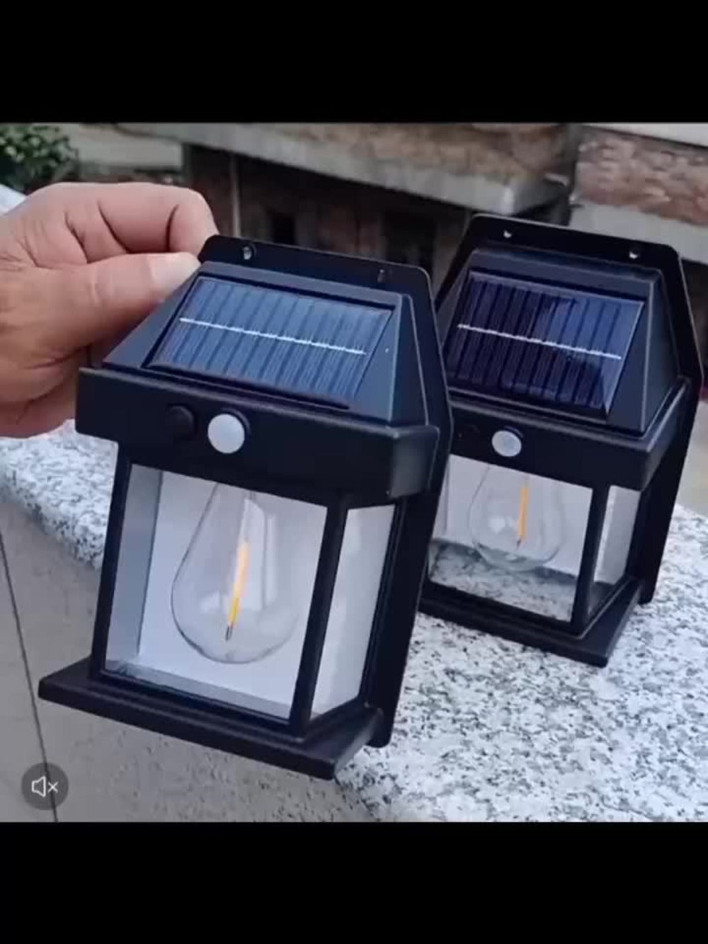 Lámparas solares de pared con sensor de movimiento 8pcs | Calles, patios y áreas exteriores