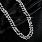 Juego de Joyería de Plata 925 con Cadena Cubana Incrustada con Zirconia 5A, Cadena Gruesa de Moda Hip-hop Casual, Ambiente de Lujo Generoso, Decoración para Fiestas y Banquetes, Hipoalergénico, El Mejor Regalo para Él, Empaque en Caja de Regalo Exquisita