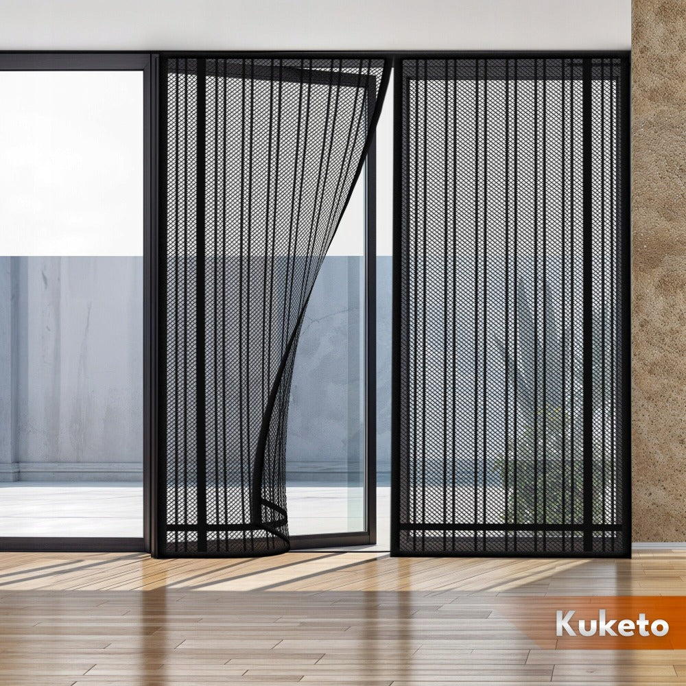 Mosquitera - Magnética Multidimensional para Puertas y Ventanas de Balcón - Mosquitera con Cierre Automático - Variantes de Ancho 80-160 Cm - Longitud 210/220 Cm - Diferentes Colores - para Hogar, Apartamento y Balcón - Protección contra Moscas y Mosquito