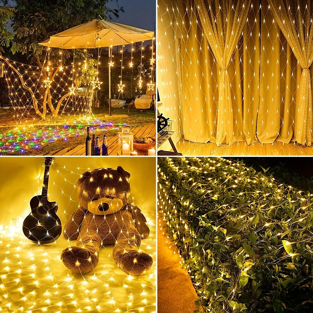 Luces de malla LED decorativas | Navidad jardín fiestas y eventos