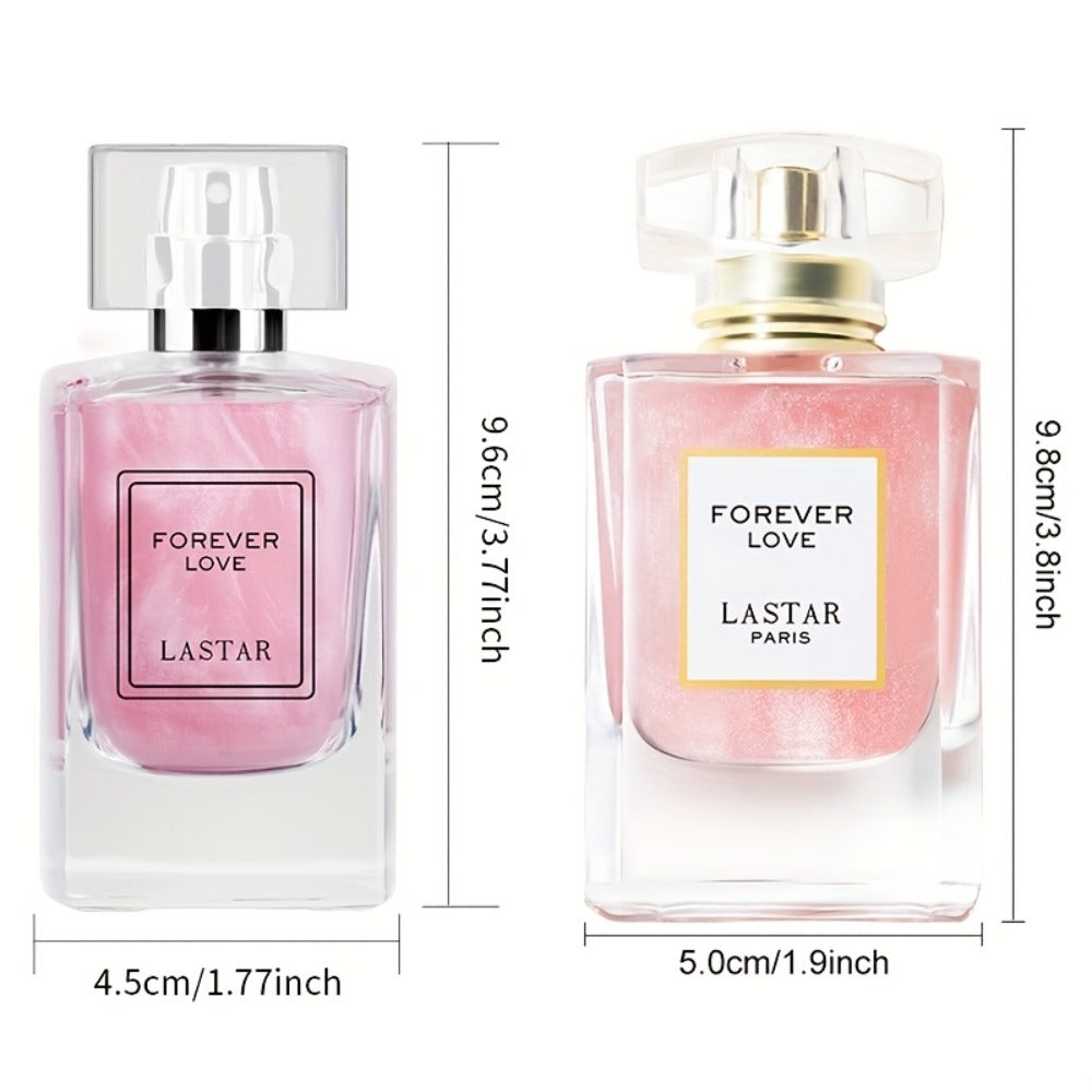 Un set de perfumes de fragancia floral LASTAR, 2 frascos, con aroma duradero, que deja una fragancia persistente en el cuello y los pulsores, adecuado para uso diario, negocios, viajes y otras ocasiones. Es un regalo ideal para fiestas, celebraciones o va