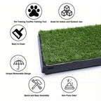 Orinal para perros, Orinal para cachorros, Césped artificial 63X50Cm