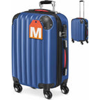 MONZANA® Maleta Rígida Baseline M Color Negro Equipaje de Viaje 34L peso 2,25Kg con ruedas 360° trolley 2 asas valija