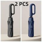 1 y 2 Especificaciones Opcionales, Paraguas Plegable con Hebilla Totalmente Automática, y Protección Solar, Adecuado Tanto para Hombres Como para Mujeres, Paraguas de Viaje, Con un Diámetro de 106cm/41.2 pulgadas Cuando Está Abierto, Robusto y Duradero, P