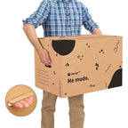 Pack 10 Cajas Carton para Mudanzas y Almacenaje Ultra Resistentes con Asas