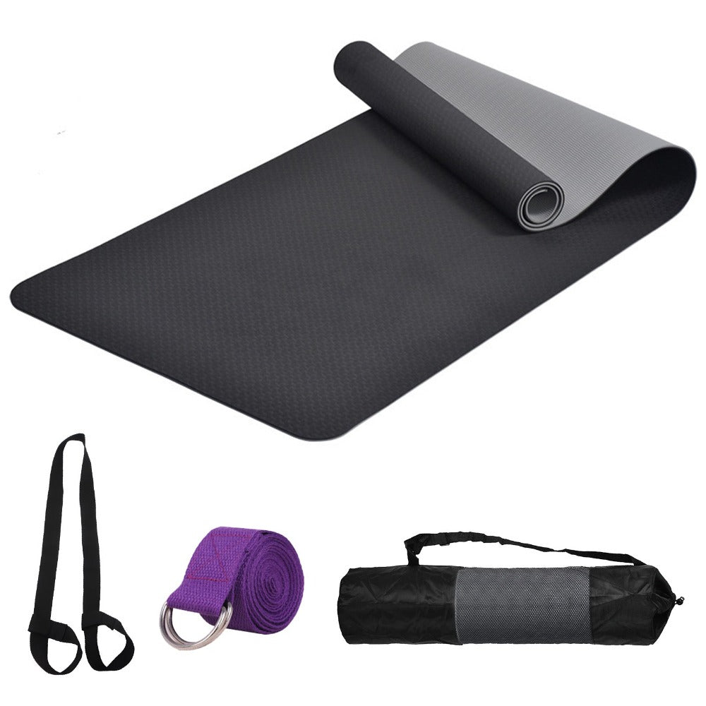 Esterilla Yoga Antideslizante 6mm Alfombrilla de Yoga Esterilla Deporte Yoga Mat para Yoga Fitness 183x61cm