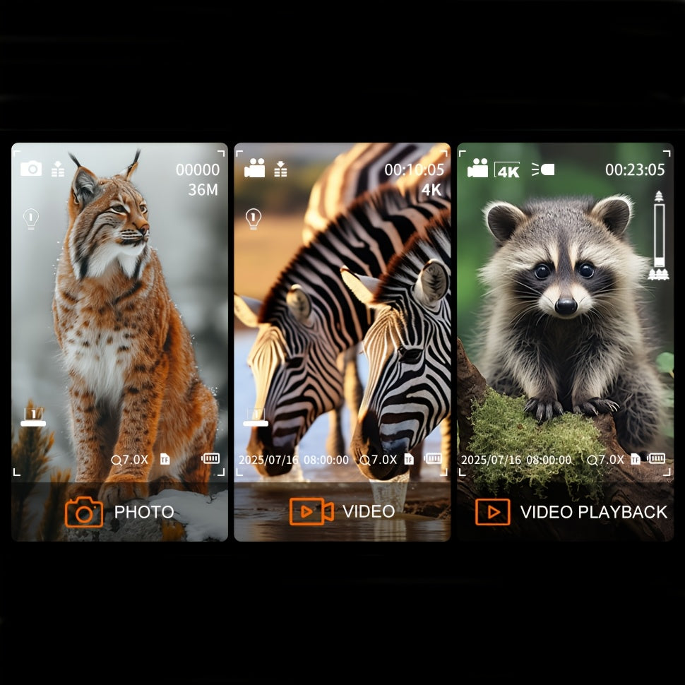 Binoculares de Visión Nocturna Infrarroja 4K con Gafas Protectoras, Zoom 8x, Capacidad de Grabación de Fotos y Videos, Batería Recargable de Larga Duración, Pantalla Grande de 8.13 cm, Incluye Correa de Transporte, Portátil para Excursiones, Versátil para