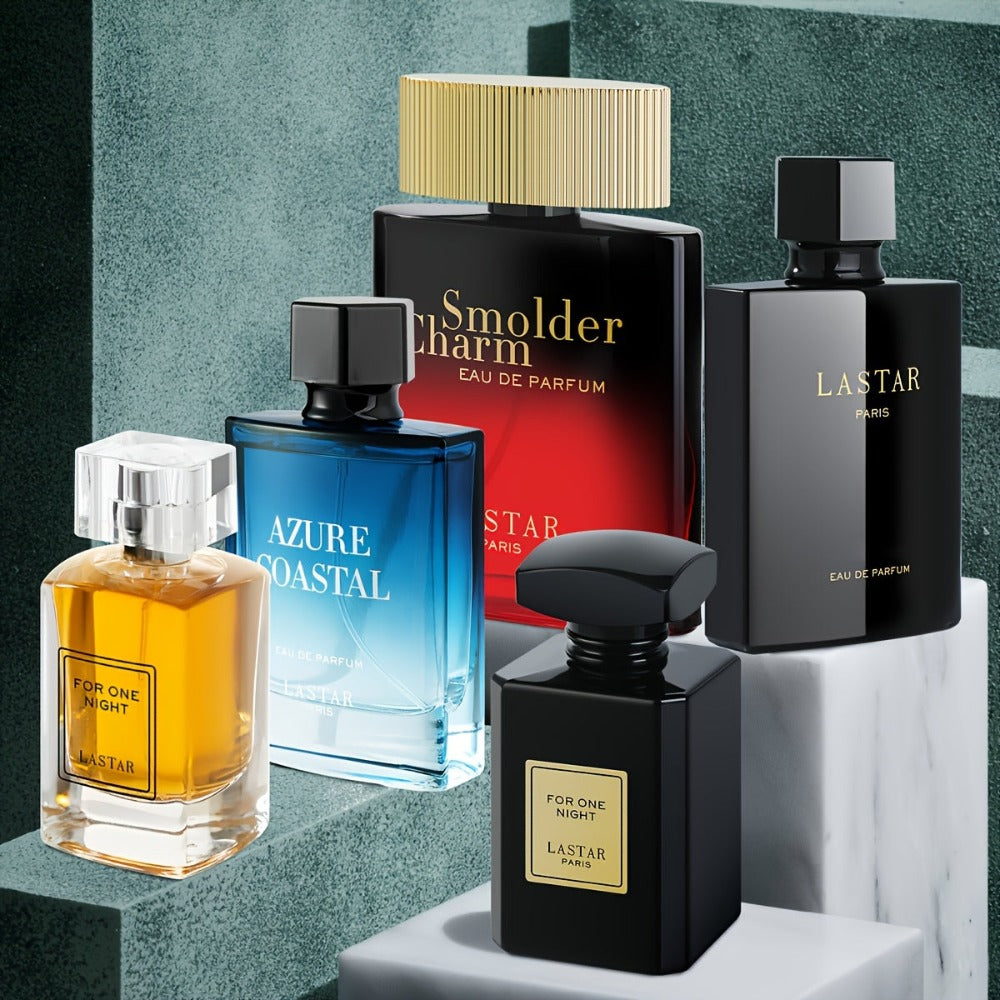 [Set de Perfume Semanal] Set de Regalo de Perfume para Hombre, 1 Botella, 100ml/55ml/50ml, Ámbar y Sándalo, Cubre el Olor del Sudor, Contrata una Experiencia de Fragancia Diferente por Semana, Siente un Encanto Romántico Sorpresa, Regalo para Navidad, Fie