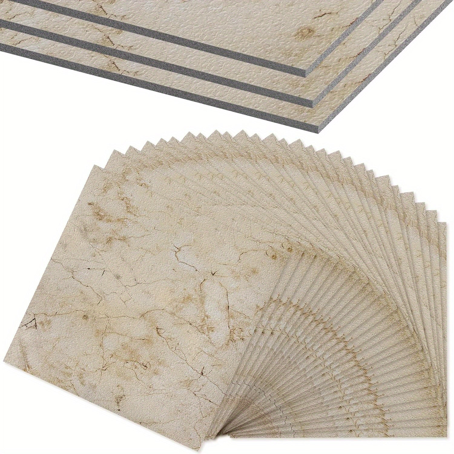 Suelo de vinilo autoadhesivo 54 piezas | Cocina baño salón y reforma DIY