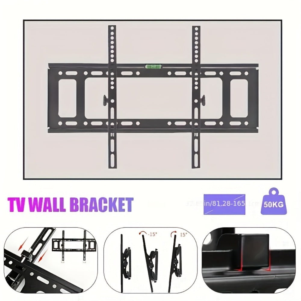 Soporte de Pared Inclinable para TV, Compatible con Pantallas Planas LED LCD OLED Plasma de 32 a 65 Pulgadas, 4K, Monitor, VESA Hasta 400x400mm, 50kg, Decoraciones de Pascua para el Hogar, Decoración de Ramadán, Decoraciones del Día de San Patricio, Sopor