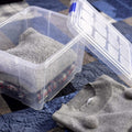 Caja de almacenamiento de plastico 16L/25L/30L Caja de ordenación transparente con tapa, con o sin ruedas y cierres a presión,Ideal Para Organización Del Hogar Y Almacenamiento Apilable