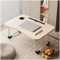 Mesa plegable multifunción para cama y sofá con portavasos, 60×40×28 cm, mesa auxiliar con atril para leer en la cama, bandeja multifunción para ordenador, libros, trabajo y estudio en casa (con cajón / sin cajón)