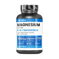 Vitasstrong Magnesio Completo, 400 mg por Tableta, 5 Fuentes de Magnesio: Bisglicinato, Citrato, Malato, Picolinato, Carbonato, Tabletas de Suplemento Dietético, Sin Gluten y Sin Lactosa, Calidad Premium Vitastrong