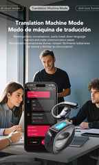 Auriculares Bluetooth | Miniso MS193 Auriculares de Traducción AI: Pantalla Táctil LED, 40 Horas de Batería, Sonido HD de Alta Fidelidad, Modo