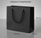 Pack de 12 Bolsas LUJO para Regalo con Asas de Cuerda,Bolsa Premium de Papel Grueso 230GSM，Fondo Reforzado, Ideales para Regalos, Eventos y Uso Profesional
