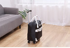 Maleta de Viaje Plegable de Gran Capacidad, Bolso de Viaje para Exteriores, Maleta con Ruedas, Bolso Unisex con 4 Ruedas Univer y Asa Retráctil, Maleta Ligera, Robusta y Duradera