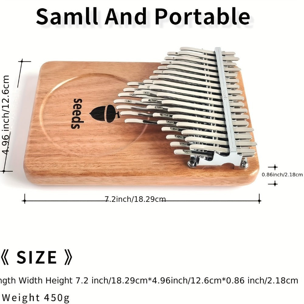 Semillas Kalimba 41 Teclas, Piano de Pulgar Avanzado C- Afinado, Cromático - Piano de Pulgar de Capas de Dedos, Caja de Resonancia de Madera Maciza, Tono Etéreo con Resonancia Sostenida, Kalimba Piano de Pulgar para Adultos Principiantes